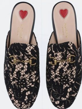 Gucci Princetown Black Leather Horsebit Mules Clogs 36.5 (Style 475094) - Excell